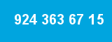 924 363 67 15